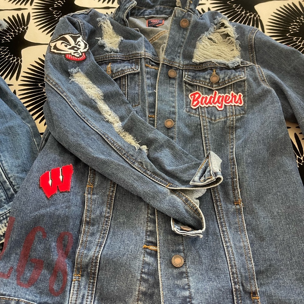 University of Wisconsin custom Jean jacket